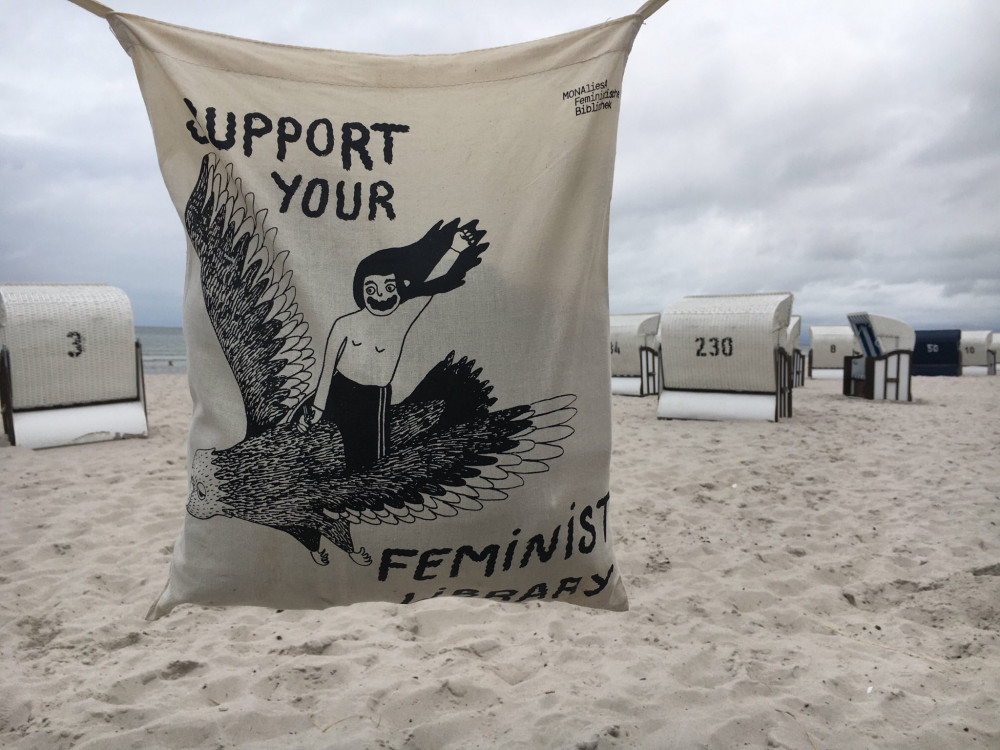 Jutebeutel mit der Aufschrift 