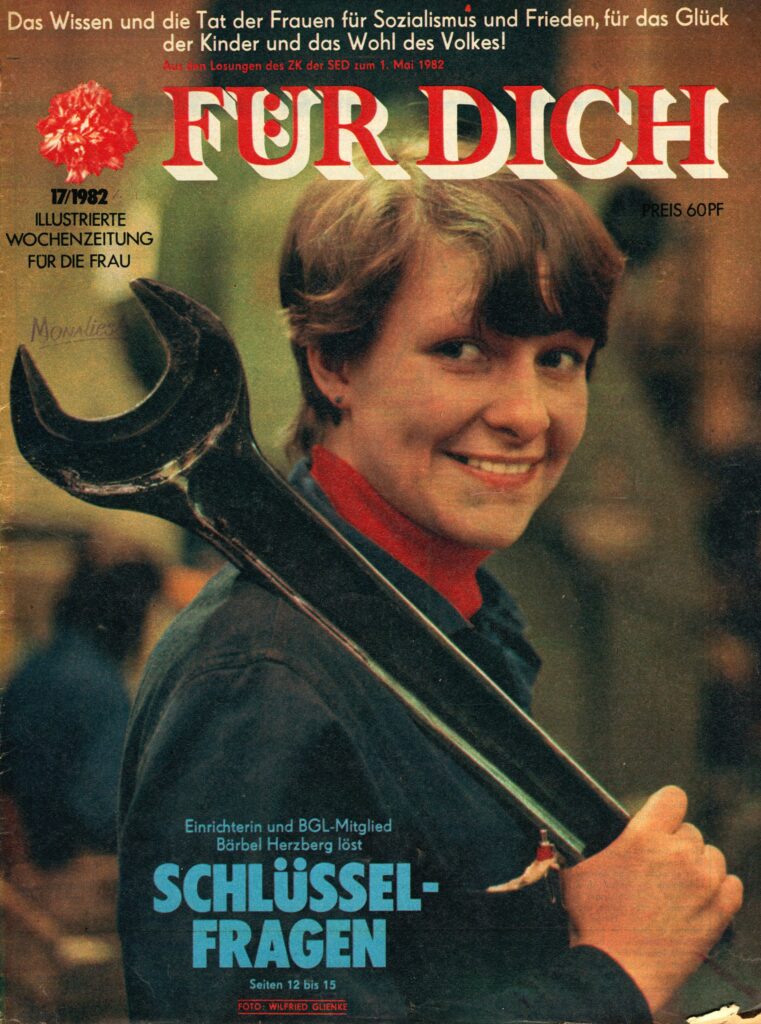 Zeitschriftencover mit Grafik und Titel „Für Dich 17/1982" / Rechte vorbehalten