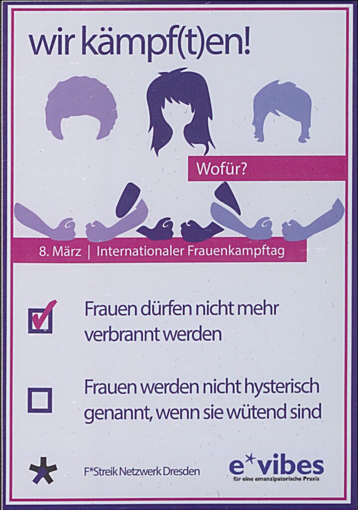 F*Streik Netzwerk Dresden 2020: Sticker (Lizenz: CC-BY-SA)