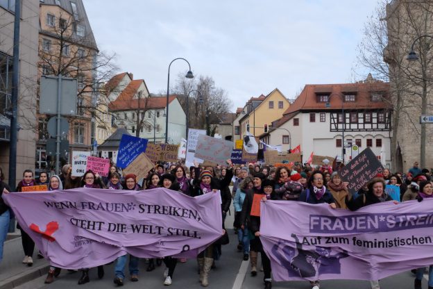 Demonstration zum 8.März in Jena 2020, Frauen*Streik Jena, (Lizenz: CC-BY-SA 4.0)